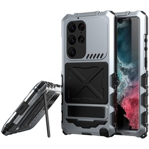 Kamuflaż aluminium stopu telefonu do iPhone'a 14 pro max samsung galaxy s23 Ultra trwałe pełne ochronne miękkie zderzak Camo metalowy wspornik ochronny