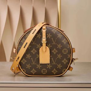 2023 M45647 bruna blomma tygväskor PETITE BOITE CHAPEAU BOITE 2-storlek handväska Pochette clutchväska Dam Herr designer Hobo reseaxelväskor cross body lyxgåva