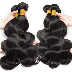 Hair Bulks Indain Body Wave Bundles Human Hair Body Wave 100% Hair Extension Natural Black 134 Pcs Bulk Human Hair Bundles Wholesale 230317