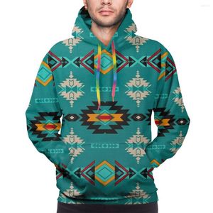 Erkek Hoodies 3D Dijital Tüm Basta Southwestern Geometrik Kabile Aztek Erkek Mens Pocket ile Casual Hoodie Kapüşonlu Kazak Hoody