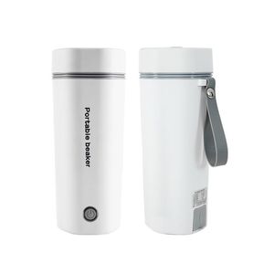 NEW 12OZ/350ML Electric Mini Water Bottle Portable Kettle Travel for Boiling Water Auto Shut-off