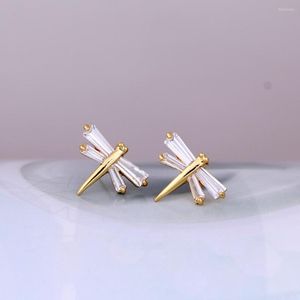 Stud Earrings Sell Fashion Jewelry Lovely Austrian Crystal Animal Cute Dragonfly For Women Girls