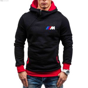 2023 Bmw Autumn Winter Fashion Fleece Hoodie Mens Casual Slim Thermal Lined Jacket Sweatshirt Zip Outerwear Warm