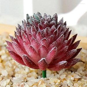 Dekorativa blommor konstgjorda saftiga simuleringsplantor Fake Aloe Cactus Landscape Lotus Flower DIY Faux Creative Accessories