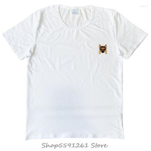 メンズTシャツポケットシャツ犬愛好家の白人モーダルメンズアメリカ漫画ユニセックスファッションTシャツを作ったドイツの羊飼い