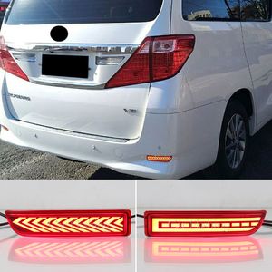 LED -bakre stötfångare reflektor ljus svansbromsstopp ljus bakre dimlampa för Toyota avensis alphard estima rav4 gaia previa ipsum