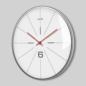 Wall Clocks Art Nordic Large Clock Modern Design Living Room Bedroom Kitchen Metal Watch Klokken Wandklokken Home Decors W