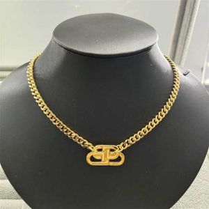 2023 Designer New French Style B letter necklace star geometric Necklace brass gold plating