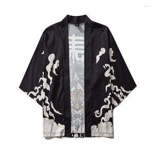 Ethnic Clothing Kimono Tiger Print Cardigan Cosplay Shirt Japanese Summer Fashion Harajuku Samurai Costume Blouse Haori Yukata