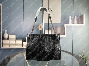 YL New Niki shopping bag 32cm designer bags waxed skin woman leather crossbody bags fashion High-End chain bagss lady purse