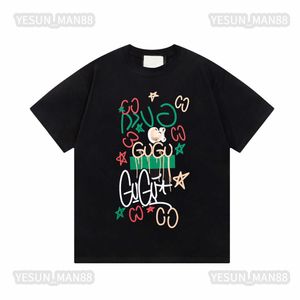 Designer de luxo ggity camiseta clássica impressão padrão hip hop verão masculino e feminino casal solto mangas curtas camiseta superior