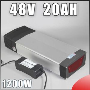 48V 20AH lityum iyonu LED lamba ile elektrikli bisiklet pil 48V 1000W 48V pil için USB bağlantı noktası