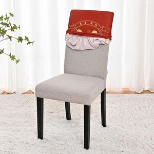 Chair Covers Perfect Protection Cover Red Slipcovers 1pcs Decoration Elastic Family For Chinese Good