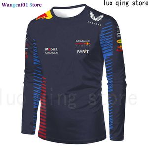 wangcai01 Men's T-Shirts New F1 Racing Outdoor Extre Sport Fashion Top Red Animal Team Bull Breathab Cycling suit Oversized Long Seve Hot Sa Tees 0318H23