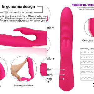 NxyバイブレーターGスポットウサギバイブレータークリトリス刺激バニーの耳と防水性のある個人マッサージャー2モータークリトリス刺激装置230310