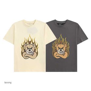 デザイナーメンズTシャツパルマンゲルメンズ女性ヒップホッププラスサイズTシャツ長袖パームズトップラグジュアリーグラフィックティー衣料