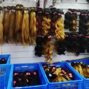Wavy straight natural virgin Brazilian ombre human hair weft cheapest 15pcs lot 2021 bulk deals306A