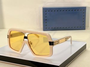 0900 Ivory Желтые коренастые солнцезащитные очки для мужчин Женщины солнце