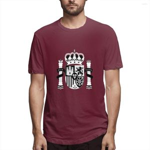 Mäns T -skjortor Kingdom of Spanien unika designkläder 2023 Summer Short Sleeve Twenty Folors rolig kille