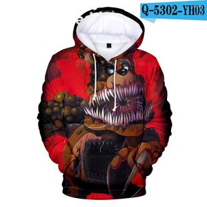 Erkek Hoodies Moda Tasarımı Nieuwigheid Vijf Nachten OP Freddys Tops Voor Jongens/Meisje Okulu Hoge Kwaliteit Kid's FNAF Oyunu