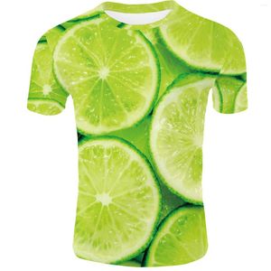 Erkek Tişörtleri Limon 3d Gömlek Erkekler T-Shirt Adam Tees Streatwear Tops Unisex Kısa Kollu Komik Hiphop Tshirt Asya Boyutu XXS-4XL