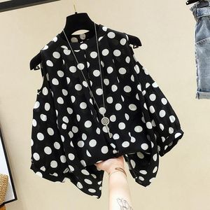 Bloups feminina moda impressa fora do ombro Hollow Out Blouse Roupas femininas 2023 Spring Spring Commights Casual Pullovers All-Match Shirt