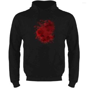 Herrtröjor blod sprutade skräck blodiga halloween kostym tröja för män kvinnor hoodie