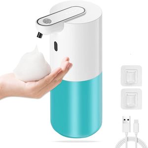 Liquid Soap Dispenser Automatic Foaming Soap Dispenser Foaming USB Rechargeable Wall Mounted Sticker Available 400ML Touchless Foam Dispenser 230317