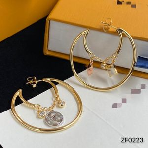 New Fashion Womens Big Circle Простые серьги Lear Lergs L для женщины-V12