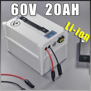 60V 20AH Elektrikli Bisiklet Pili 60V Elektrikli Scooter 1500W Taşınabilir Pil 60V Elektrikli Bisiklet Lityum Pil BMS Şarj Cihazı