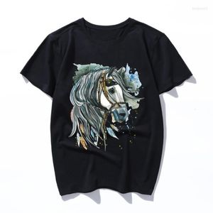 メンズTシャツORSE MENSレディースシャツ面白いノベルティギフトコットンショートスリーブTシャツ夏のトップカミゼタス