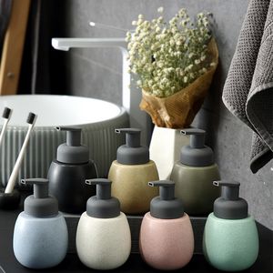 Liquid Soap Dispenser Nordic Style Ceramics Emulsion Portable Solid Color Liquid Soap Dispensers Home El Badrum Dekorationer Tillbehör 230317