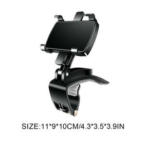 Cell Phone Mounts Holders Car Mobile Phone Holder Instrument Panel GPS Multi-Functional Clip 360 Adjustable Angle Fixing Bracket Mobile Phone Navigation