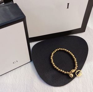 Fashion 18K Gold Bracelet chain Girl Letter Bracelet Vintage Design Jewelry Bracelet Spring Simple stainless steel Accessories Gift Bnagle With Box