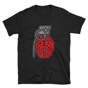 Erkek Tişörtleri 2023 Erkek Beyin Karikatür Ordusu T-Shirt Tee