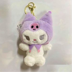 Filmer TV Plush Toy Sanrio KeyChain Toys 10cm Kuromi My Melody Cat PC Dog Figure Pendant Accessories Söta djur Drop Delivery GI DHJ1C