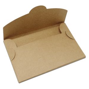 Greeting Cards 30Pcs/lot 7 Sizes Brown Kraft Paper Postcard Package Box Carton Paper Envelope Picture Packing Box Party Greeting Card Pack Box 230317