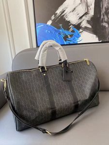 50CM 5A Leather designer men Duffel Bags Double G Suitcases luggage Sport Outdoor Packs shoulder Travel bags messenger bag Totes bags Unisex handbags 2023