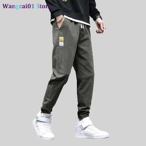 Wangcai01 Erkek Pantolon Hiqor 2023 Yeni Adam Kore tarzı Harem Jogger Pantolon Erkek Pamuk Erkek Pantolon Sweatpants Pantolon Erkekler Rahat Pantolonlar Erkekler Joggers 0318H23