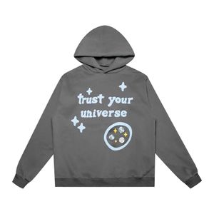 Broken Planet Chaopai Graffiti Printing Foam Letter High Street American Loose Fit Men's and Women's Casual Sweater Couple Hoodie