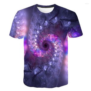 Herren T-Shirts 2023 Fashion T-Shirt Fractal Art Abstract Graphics 3D Print Männer Frauen Sommer Streetwear Casual Tee