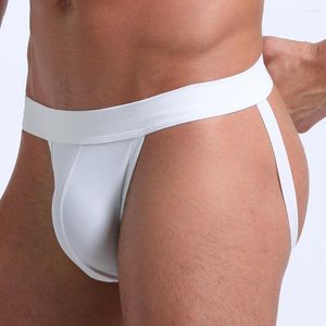 Underbyxor 2023 varumärke sexiga underkläder män jockstrap låg midja bomull gay mans bikini manliga trosor mäns underkläder cueca t-back