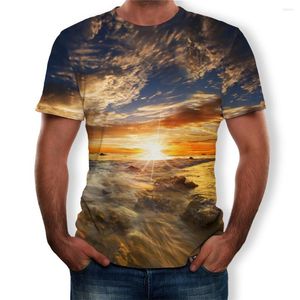 Męskie koszulki T-shirt Men Summer Full 3D Printowana koszula plus T-shirts krótkie rękawy 2023