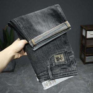 Shorts Denim Herren 2022 Sommer China-Chic-Stil Stickerei geschabt elastische schlanke Trend hübsche Hosen