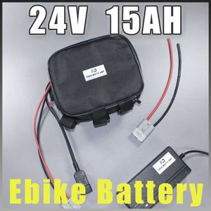 Bateria rowerowa elektryczna 24 V 15AH w dół rurki eBike litowo -jonowe bateria