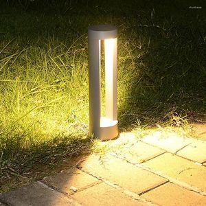 40/60 cm utomhusled Post Lawn Lamp Waterproof Garden Patio Pillar Landscape Courtyard Corior Pathway Bollard Light