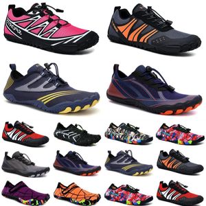 Water Shoes Women Men Shoes Sandals Beach Dark Blue White Orange Purple Outdoor Barefoot Quick-Dry size 36-45