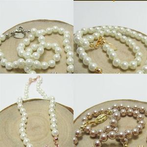 Women Rhinestone Satellite Choker Necklace Cute Saturn Short Pearl Chain Necklace High Quality Jewelry 3 Colors239u