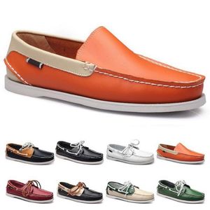 2023 Scarpe da corsa Designer Sneaker Uomo Donna Moda Scarpe Leater Nero Marrone Giallo Bianco Vino rosso Grigio Prugna Verde Arancione Scarpe da ginnastica all'aperto Scarpe sportive