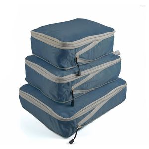 Worki do przechowywania torby ściśliwne kostki Pakowanie Składane wodoodporne walizki podróżne rozszerzalny nylon przenośny z torebką bagażową organizacją